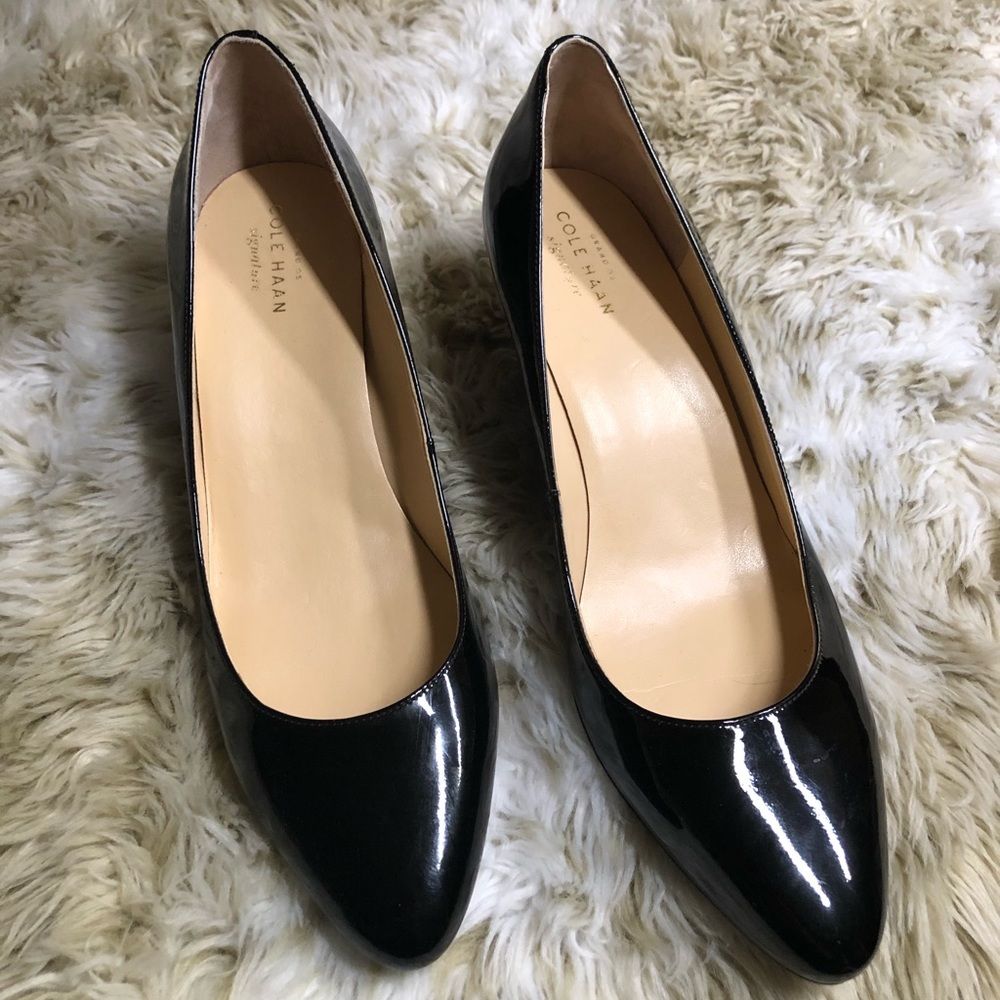 Cole Haan signature patent leather wedges! Sz 9